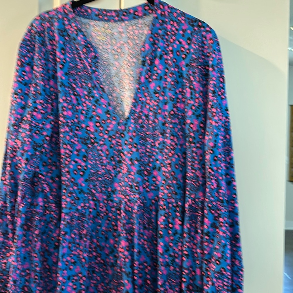 Lilly Pulitzer tiered animal print dress